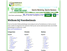 Tablet Screenshot of news.voordeelmuis.nl