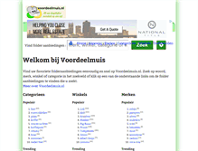Tablet Screenshot of nl.voordeelmuis.nl
