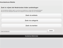 Tablet Screenshot of m.voordeelmuis.nl